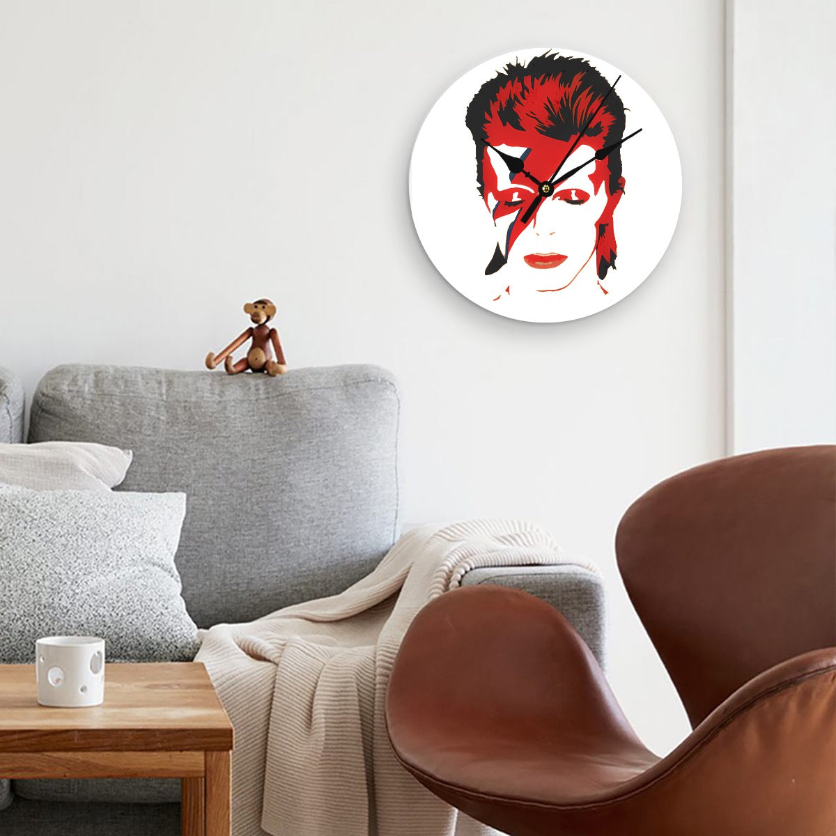 Horloge en bois Ziggy Stardust