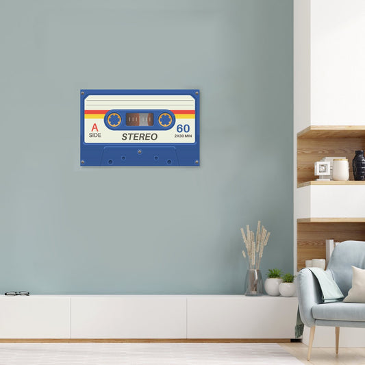 Tips: Add your Mixtape handwriting after delivery! Classic 80s Cassette Band Canvas