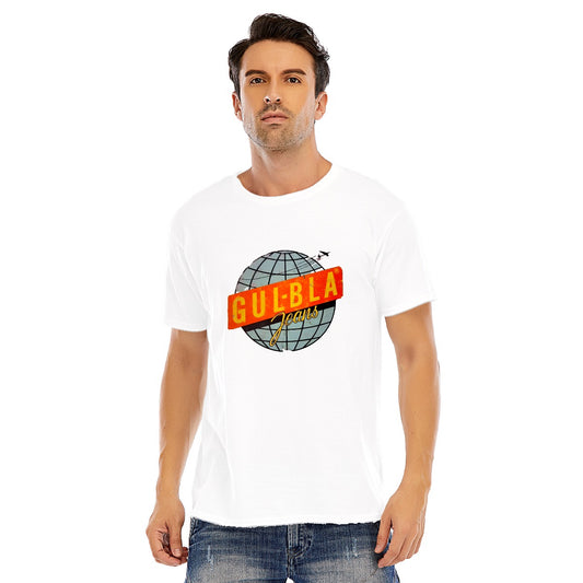 Gul & Blå Retro Design Unisex T-shirt Stockholm Sweden