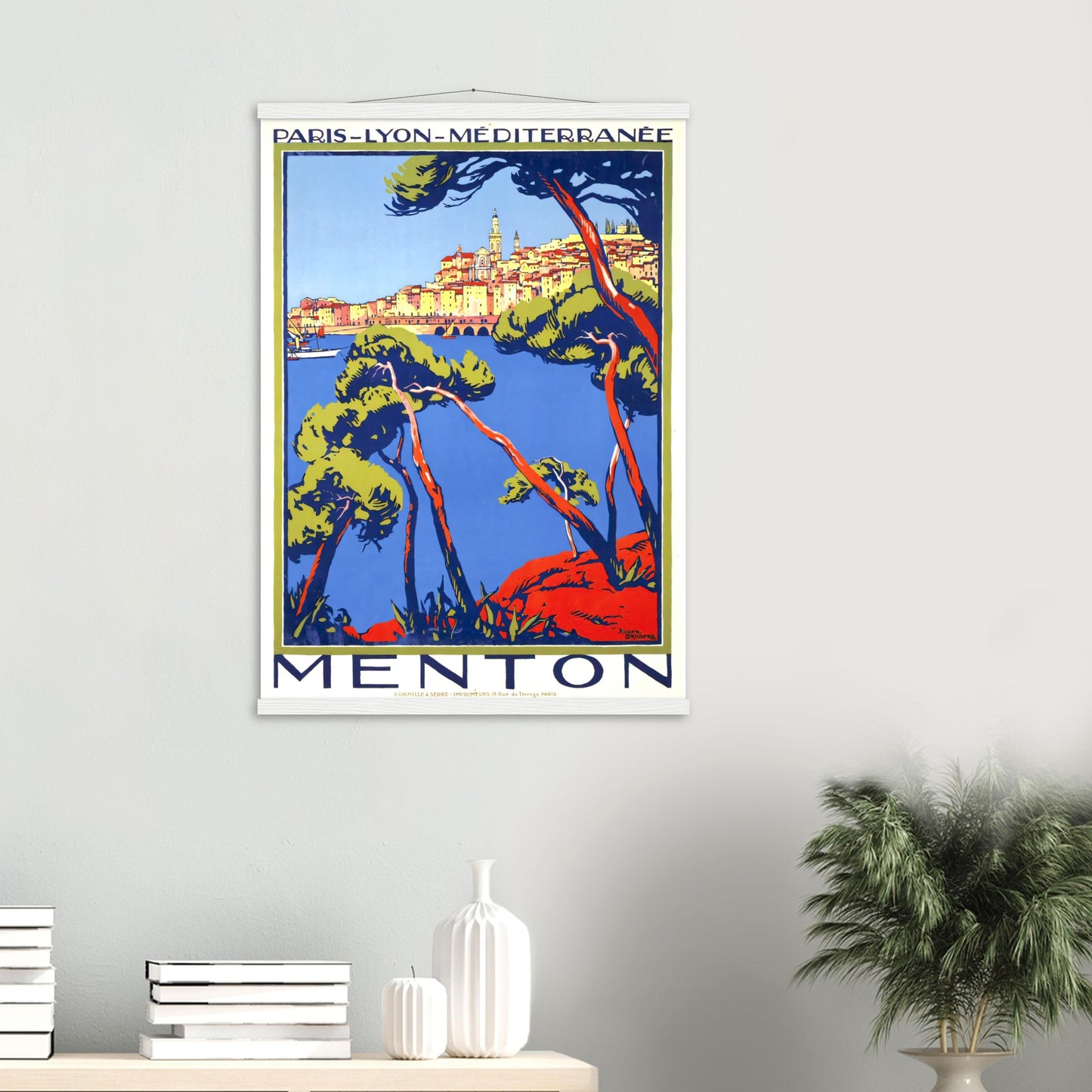 Menton, Vintage Poster Reprint On Premium Matte Paper - Posterify