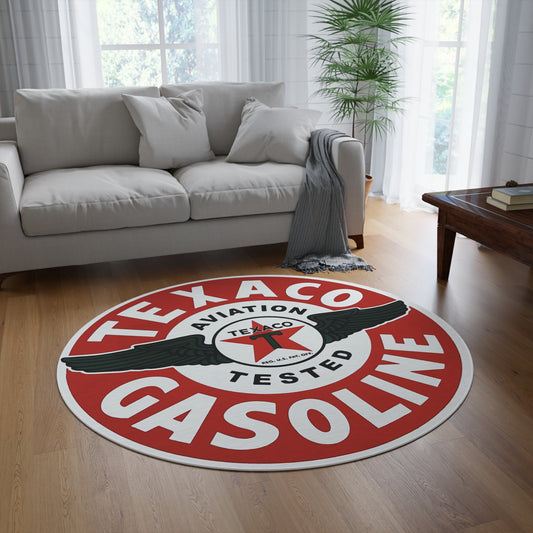 Vintage Rug - Texaco Gasoline HQ rug