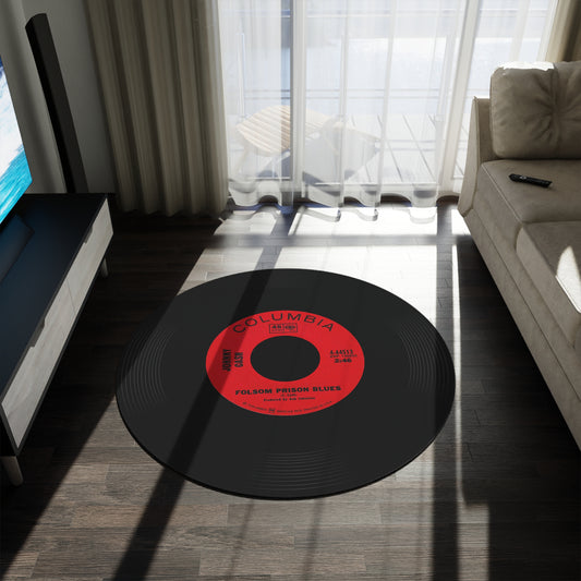 Johnny Cash, Folsom Prison Blues, Vinyl record rug
