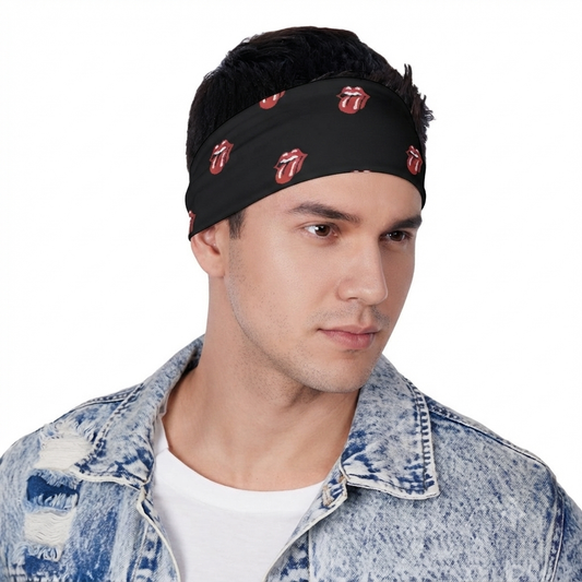Rock n Roll Bandana, Scarf, neckpiece, muffler, Printed, Neck Gaiter