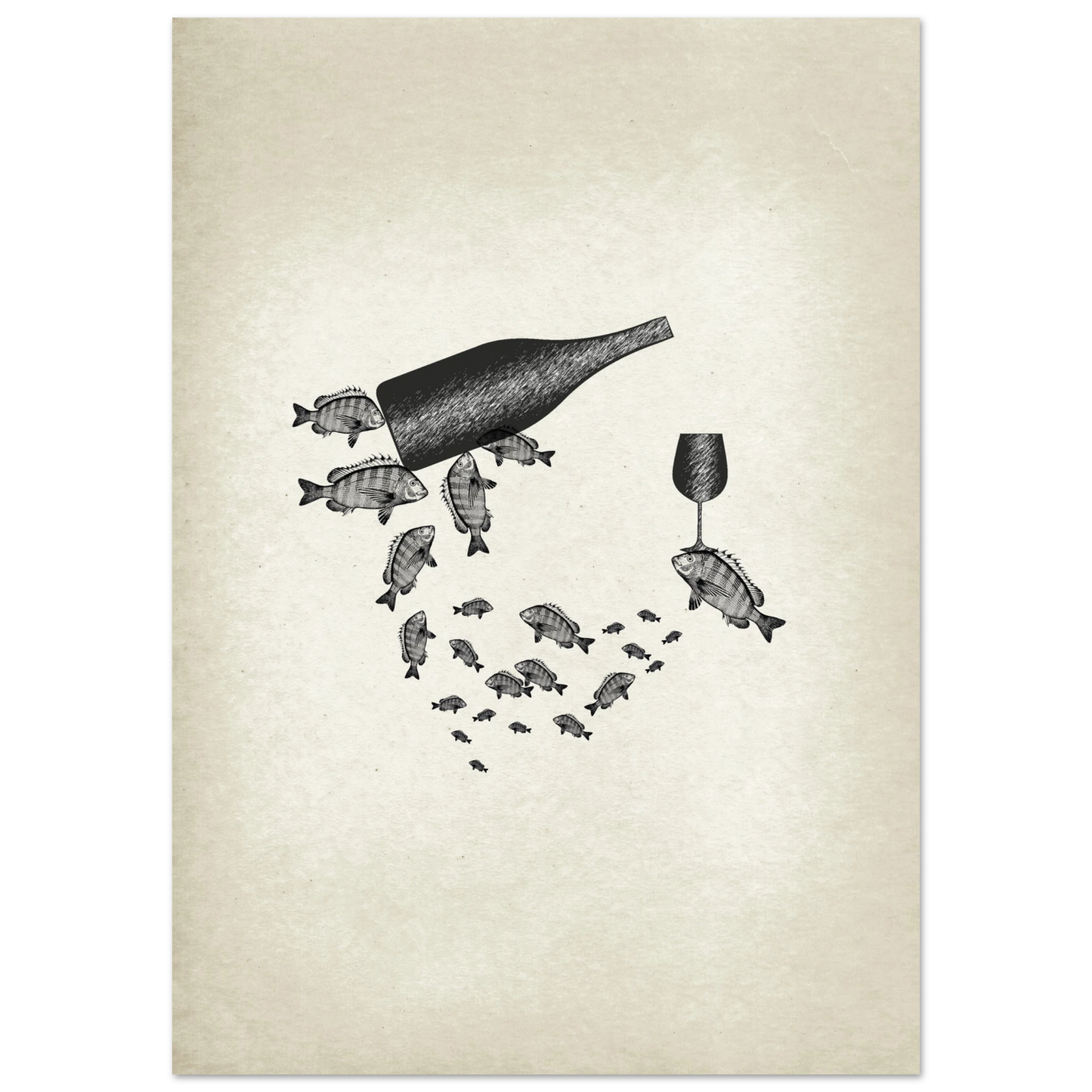 Post Card A5 for local pickup in Palma Small fish