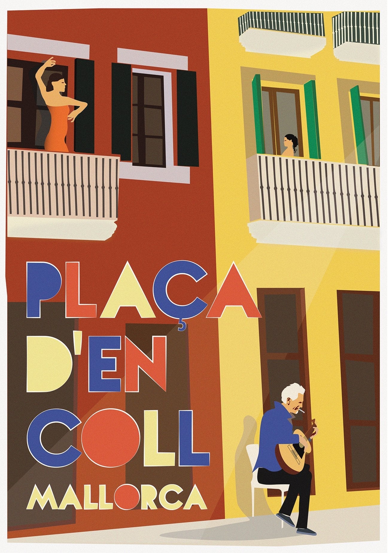 Post Card A5 for local pickup in Palma, Placa D’en Coll