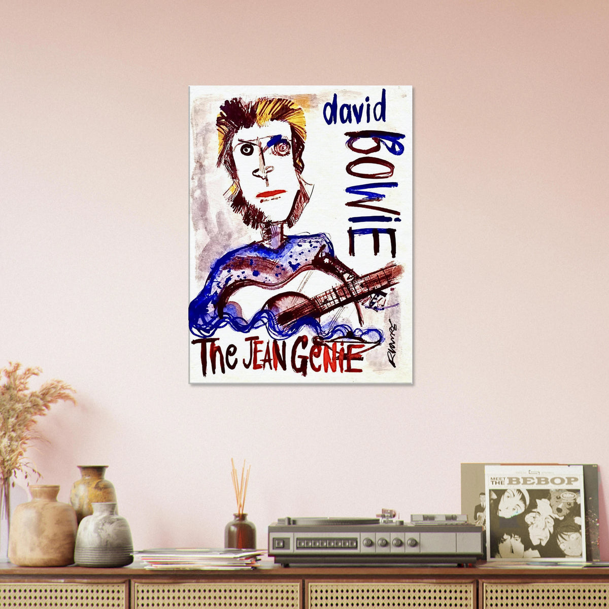 David Bowie, The Jean Genie, Ray Lowry, Wall art