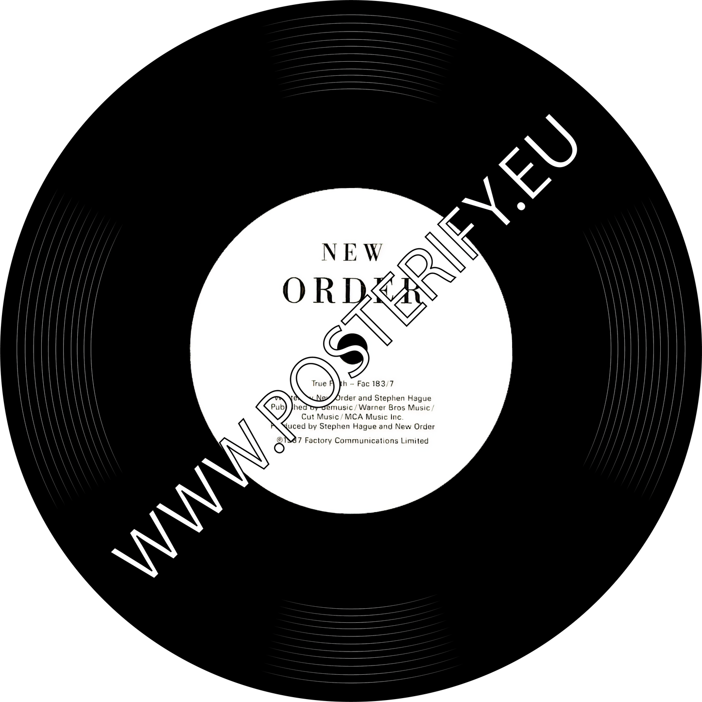 New order, True faith, Vinyl Record Mat