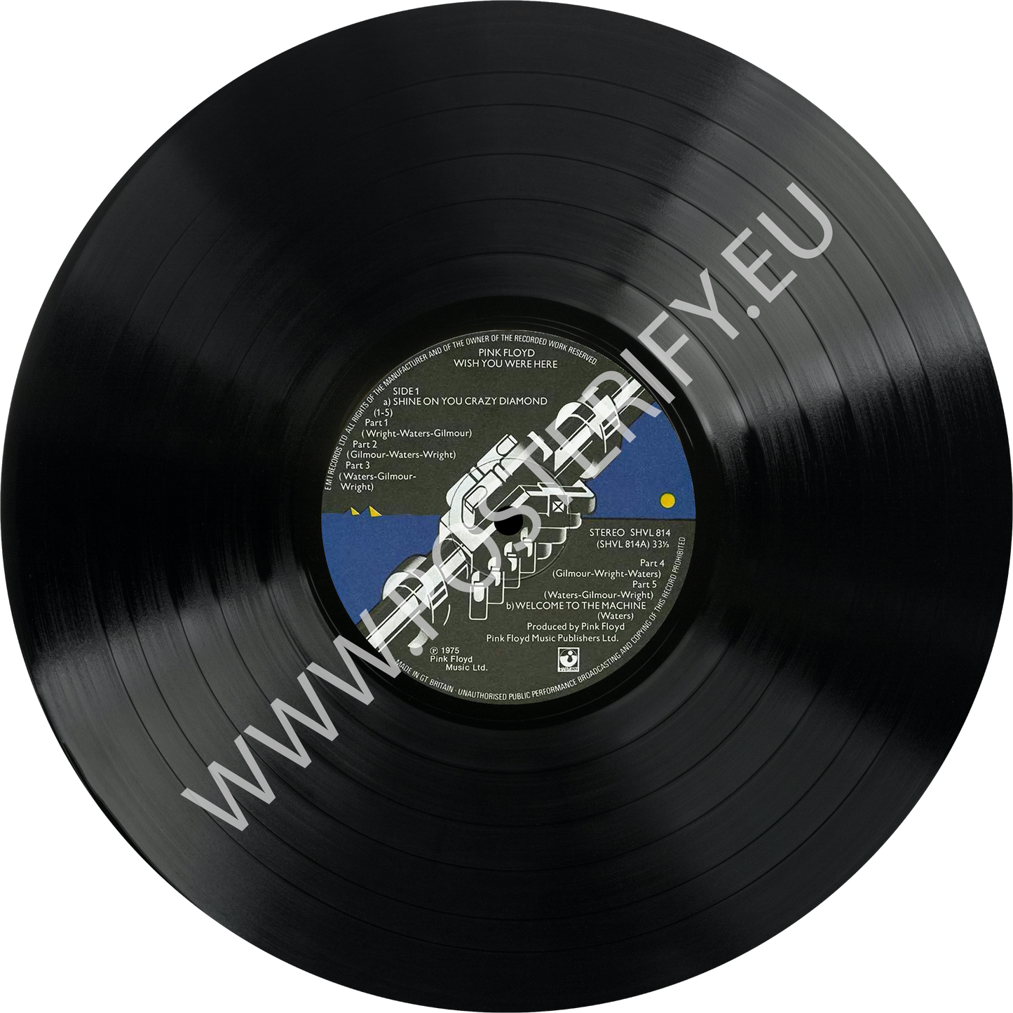 Pink Floyd, Wish You Were Here, Round Vinyl Record Mat