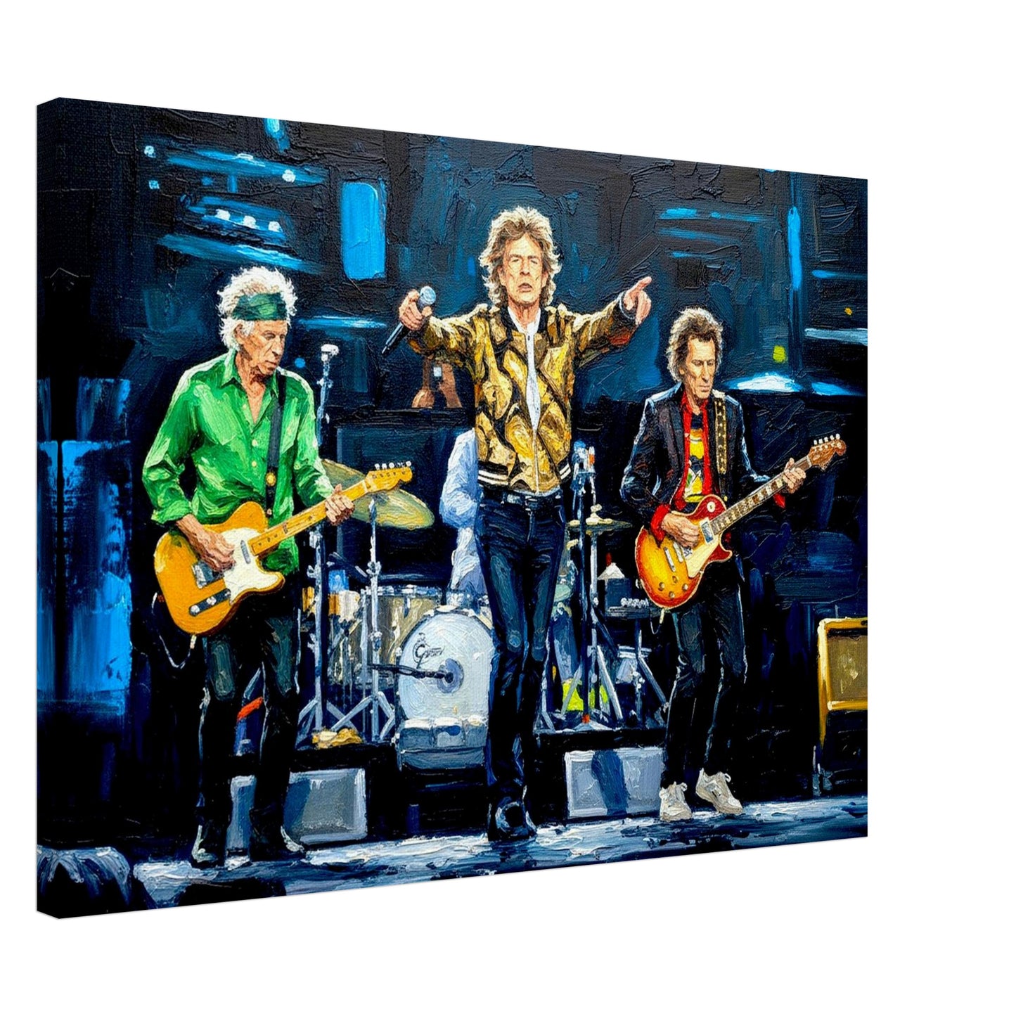 Rolling Stones, oil paint style Print, Wall art