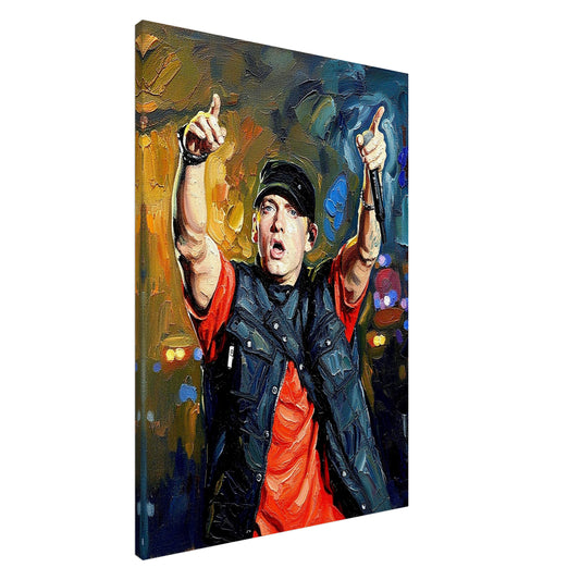 Eminem, Oil Painting Style Print, Canvas, Poster, Wall art