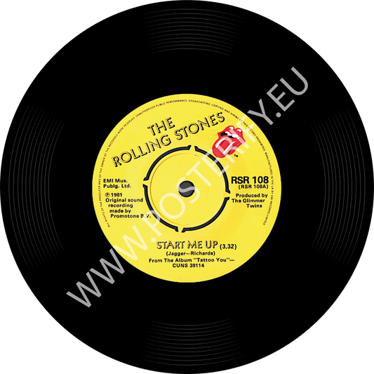 Rolling Stones, Start Me Up, Mat (Can Also be used as Wall Sound Damper)