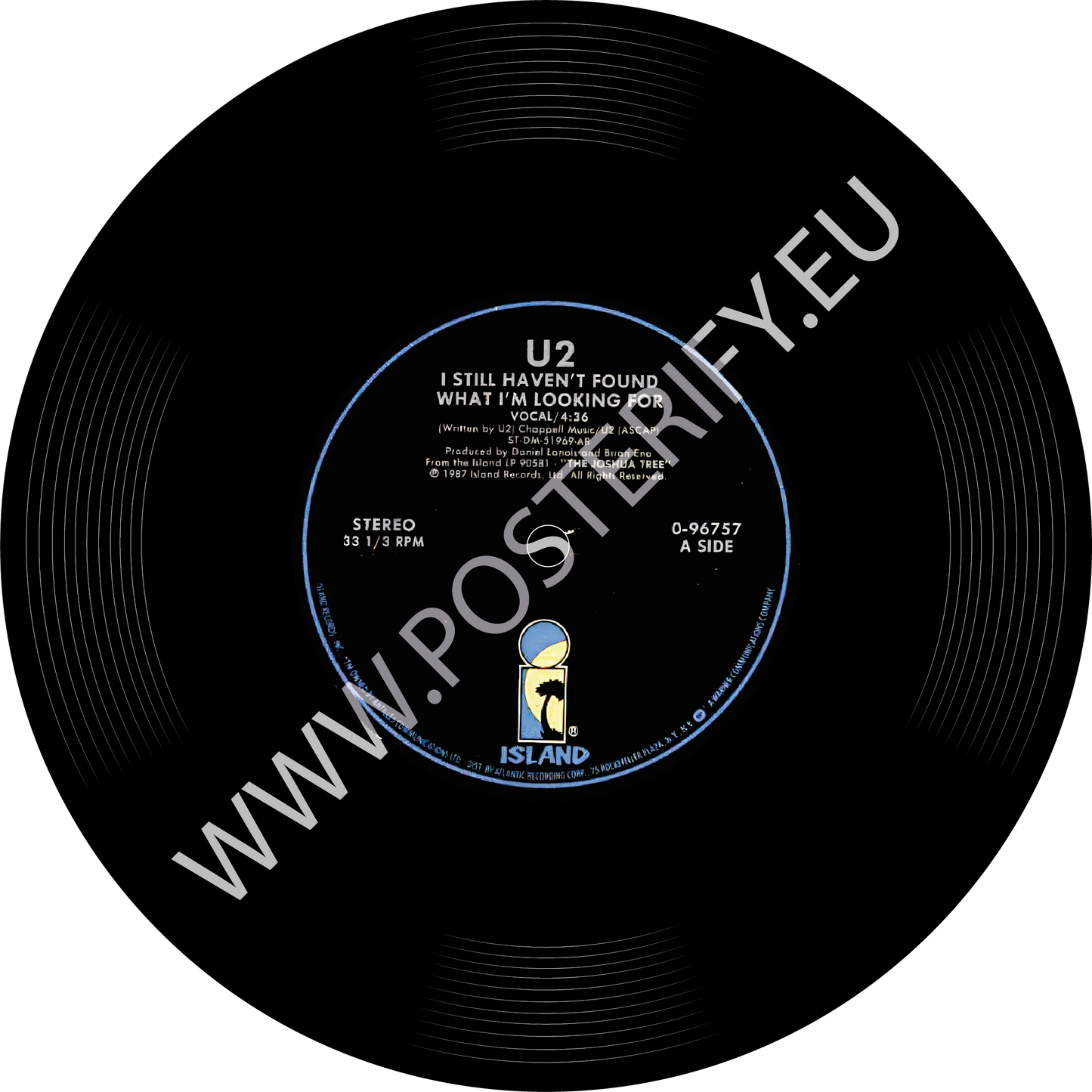 U2, Still haven't found, Vinyl Record Mat