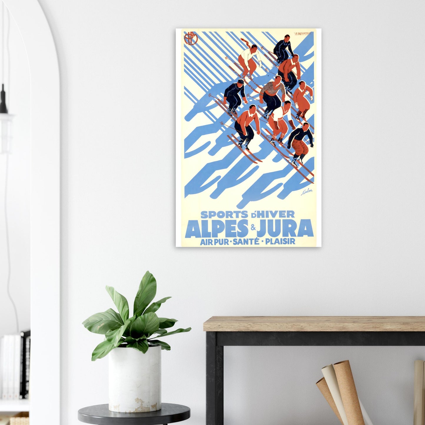 Alpes Vintage poster reprint on Premium Matte Paper - Posterify