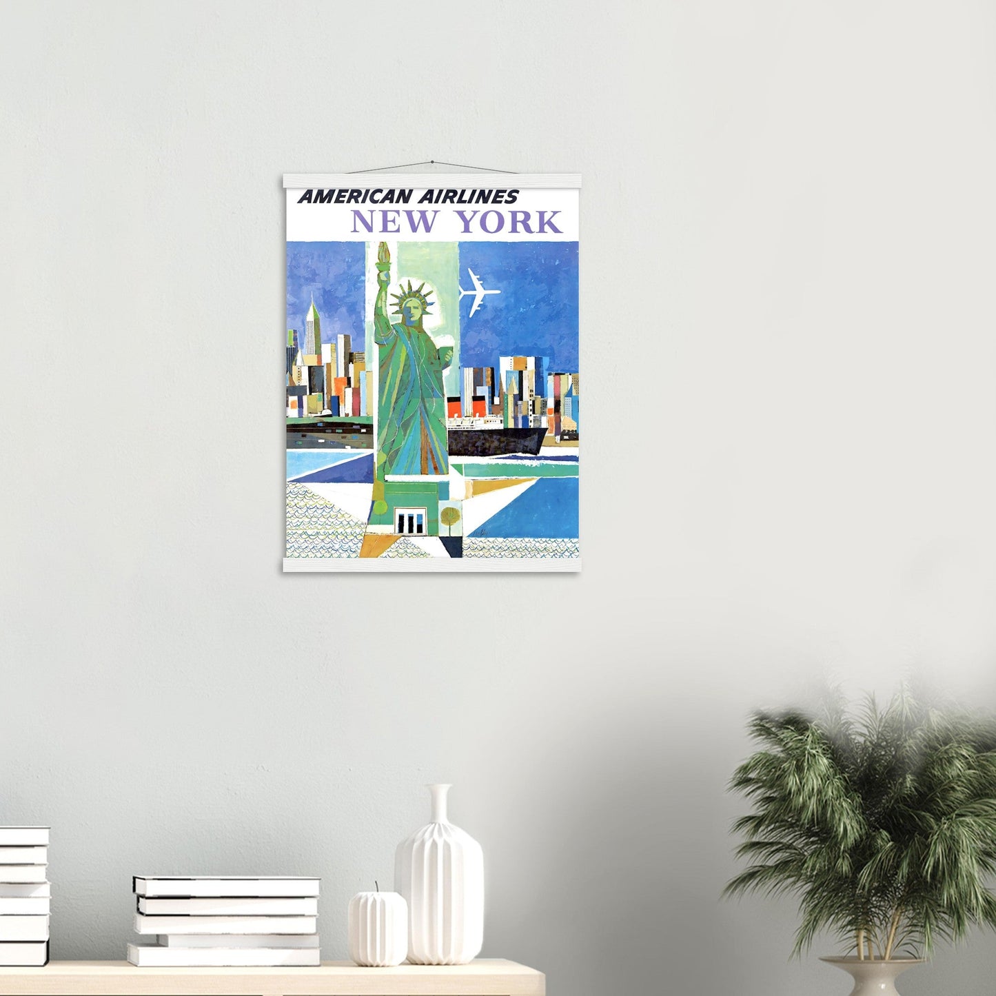 American Airlines Vintage Poster Reprint on Premium Matte Paper - Posterify