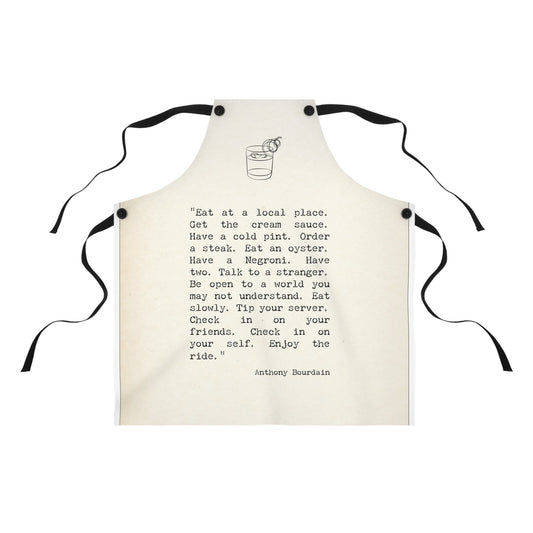 Anthony Bourdain Quote Apron - Posterify