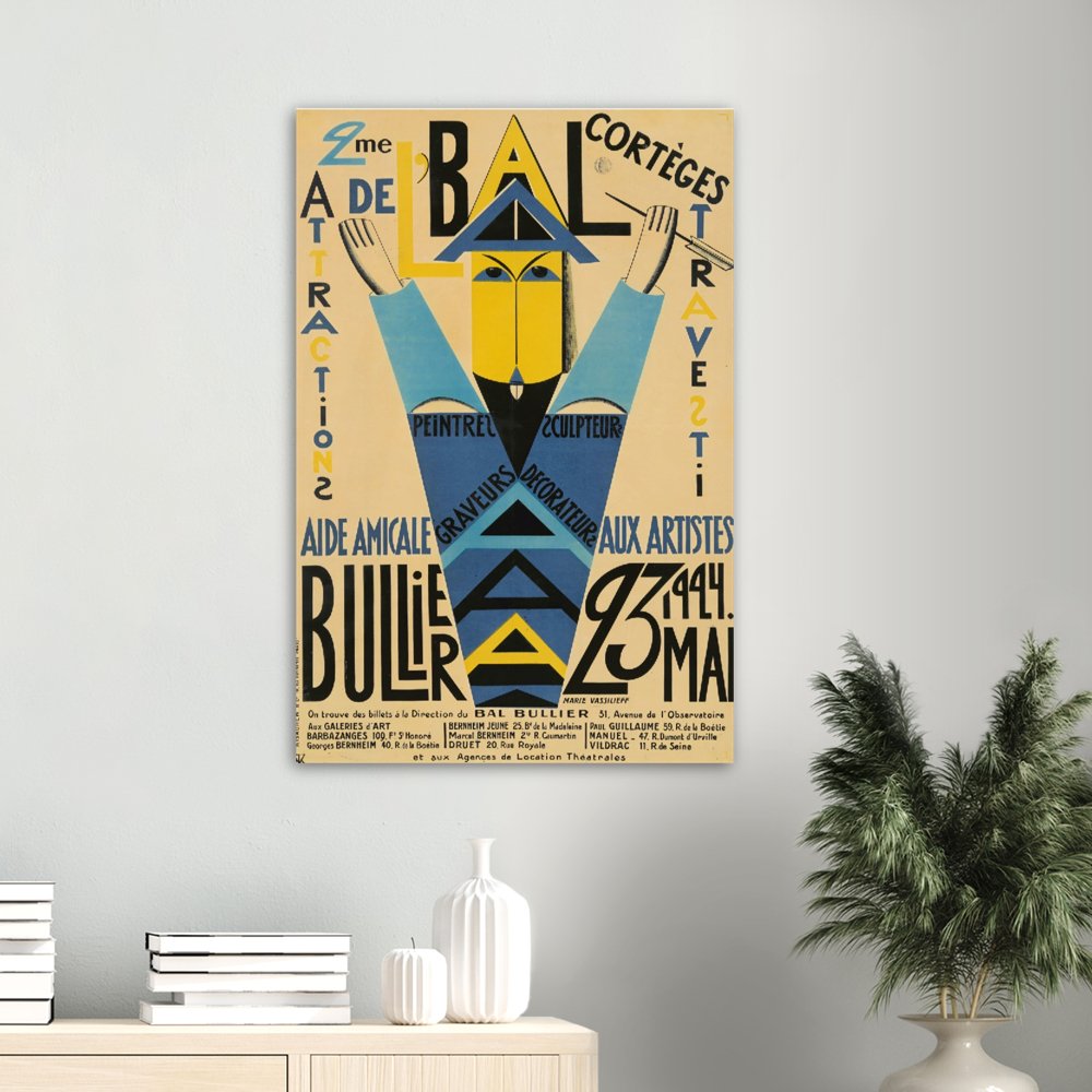 Bullier Vintage Poster Print on Premium Matte Paper - Posterify