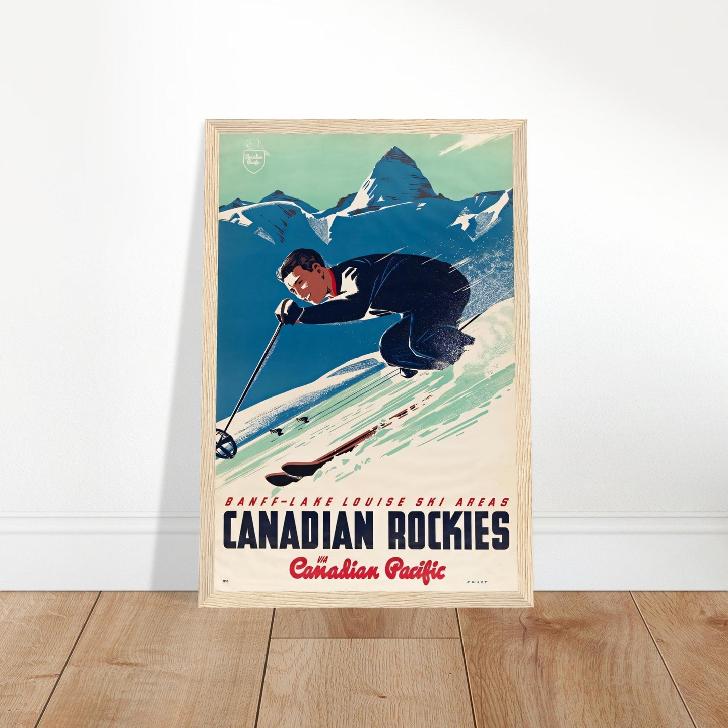 Canadian Rockies Vintage Poster Reprint on Premium matte Paper - Posterify