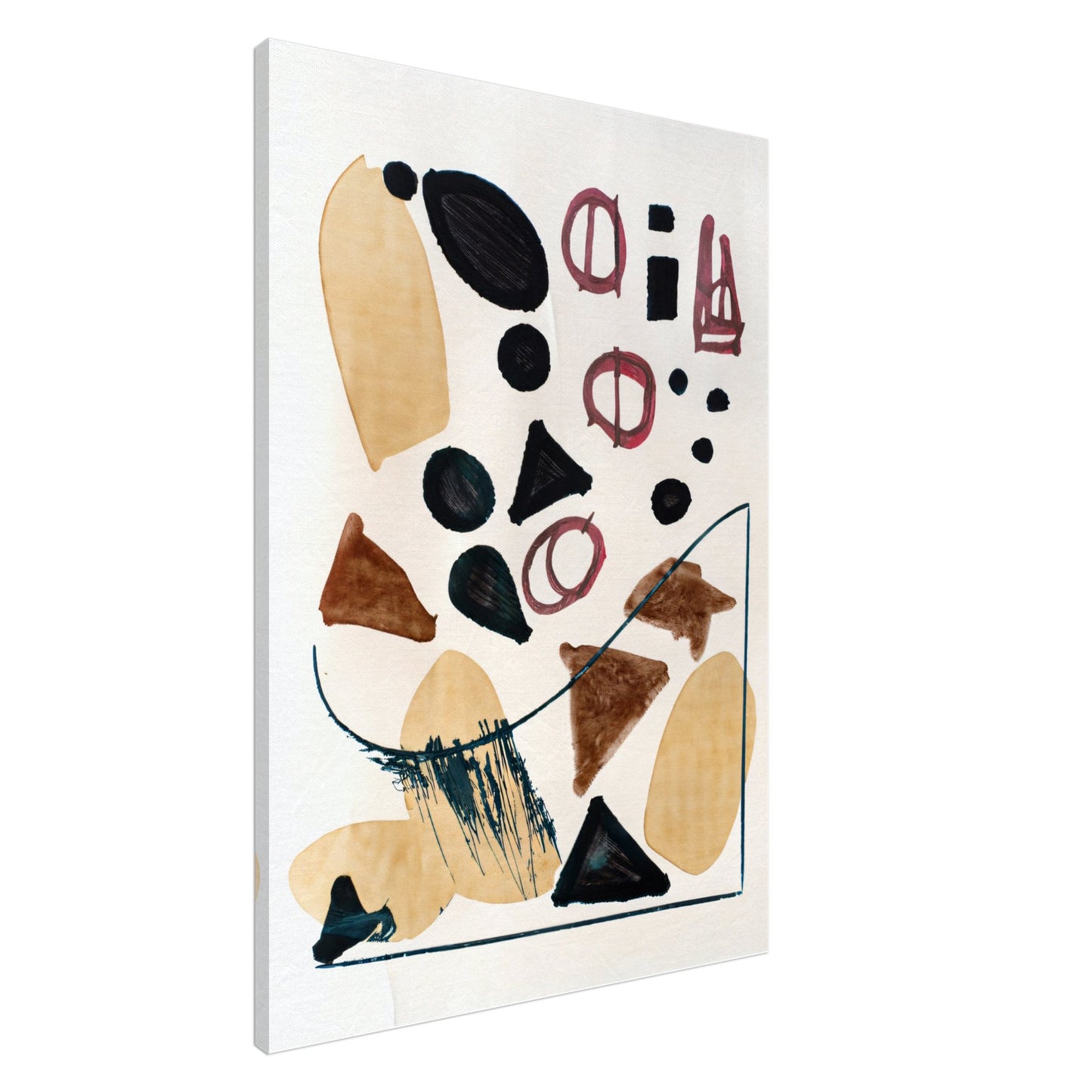 Canvas Print, abstract painting on rice paper by posterify design. - Posterify