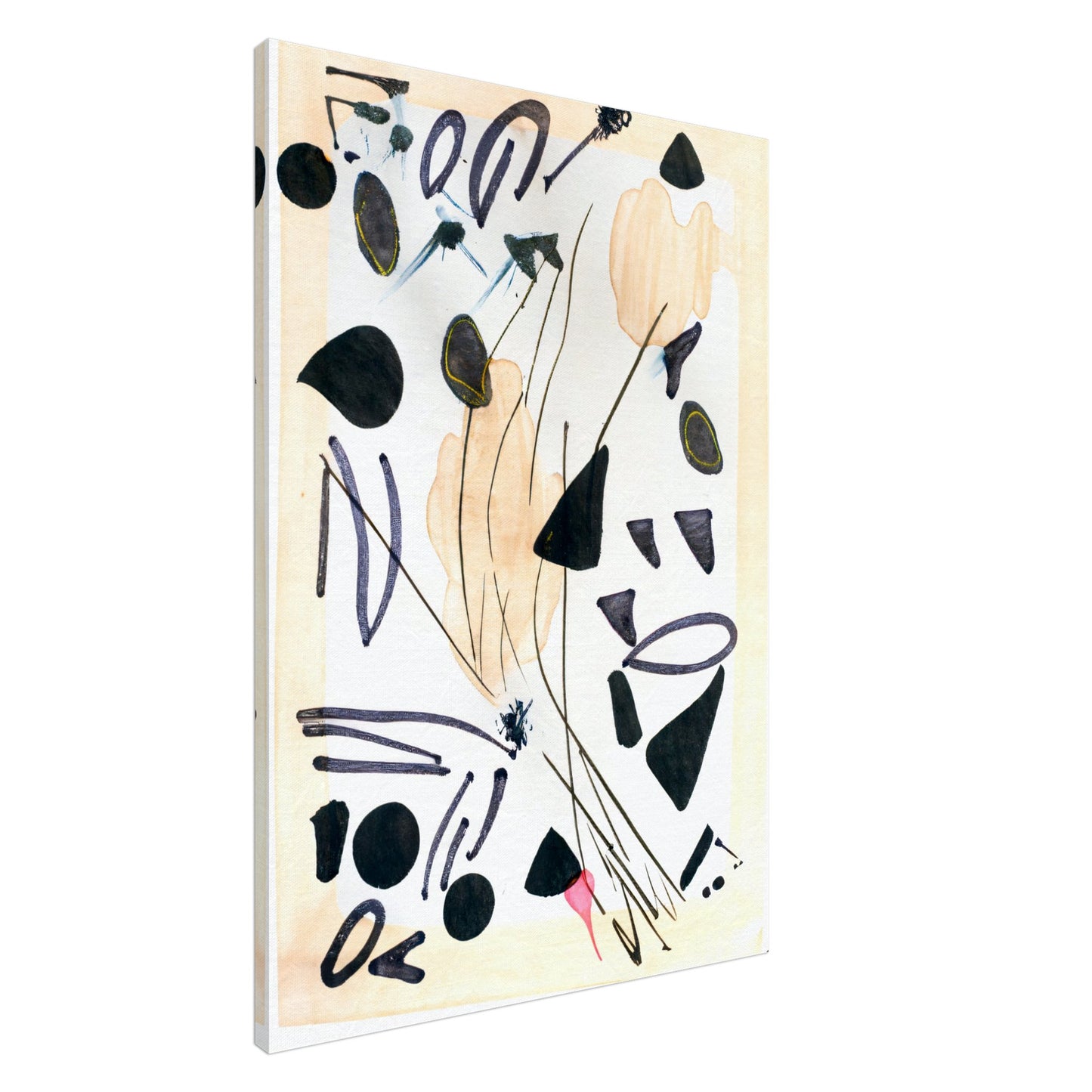 Canvas Print, abstract painting on rice paper by posterify design. - Posterify