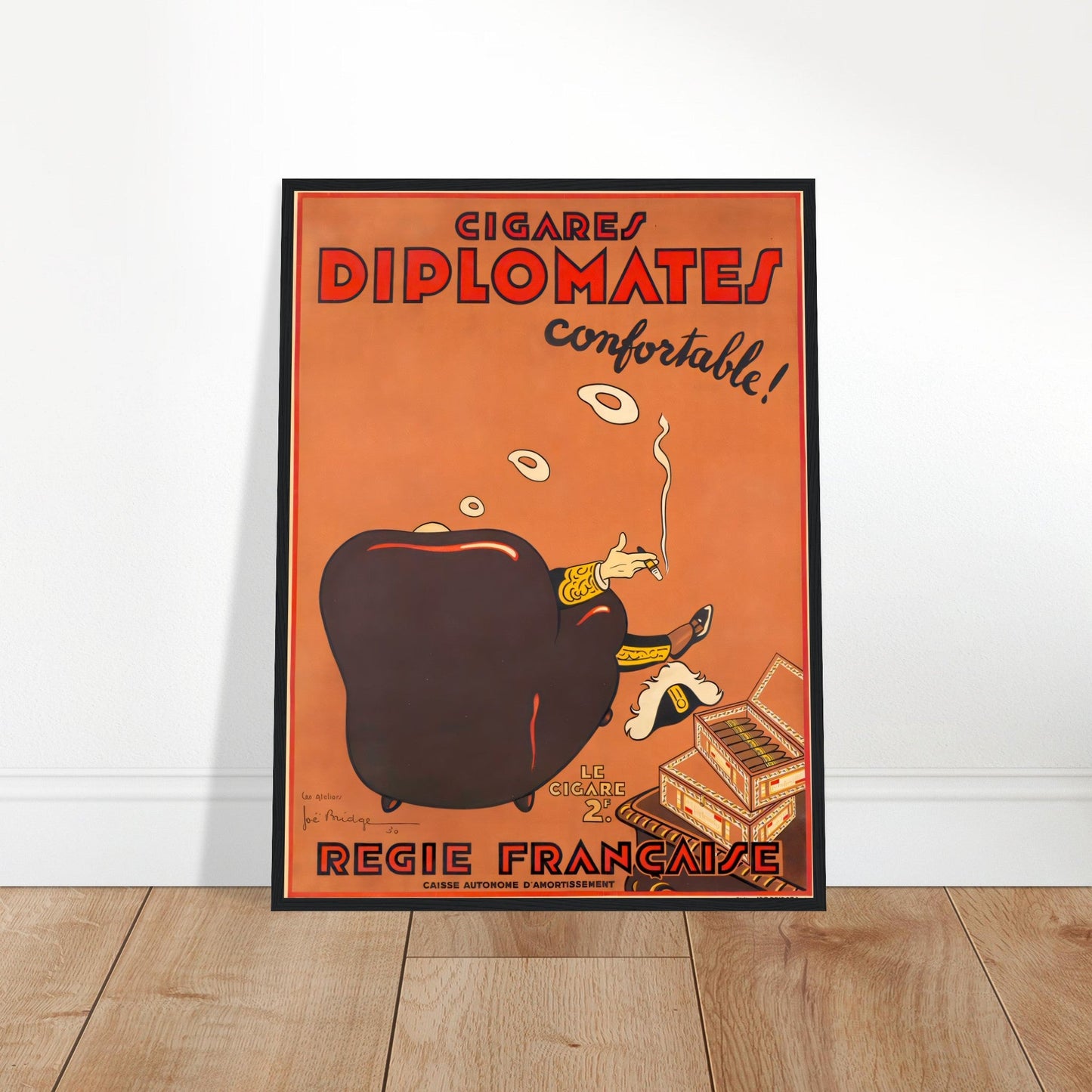 Cigares Diplomates Vintage Poster Reprint on Premium Matte Paper - Posterify