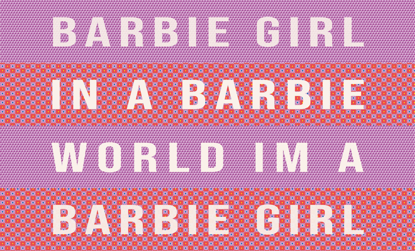 Door Mat 'Barbie Girl in a Barbie World' - Posterify