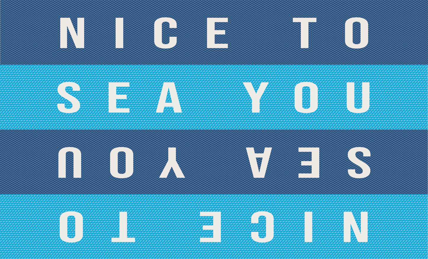 Door Mat Boat 'Nice To Sea You' - Posterify