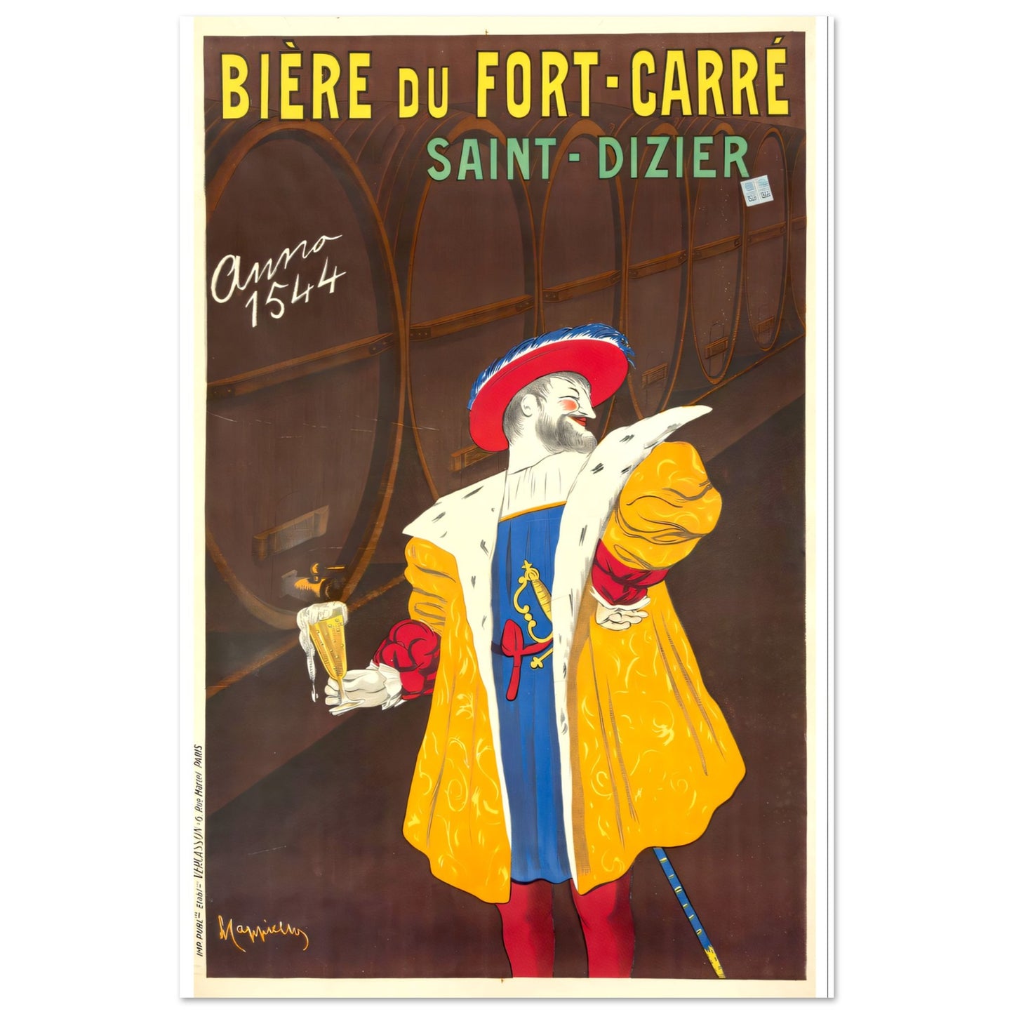 Du Forte Carre Vintage poster reprint on Premium Matte Paper - Posterify