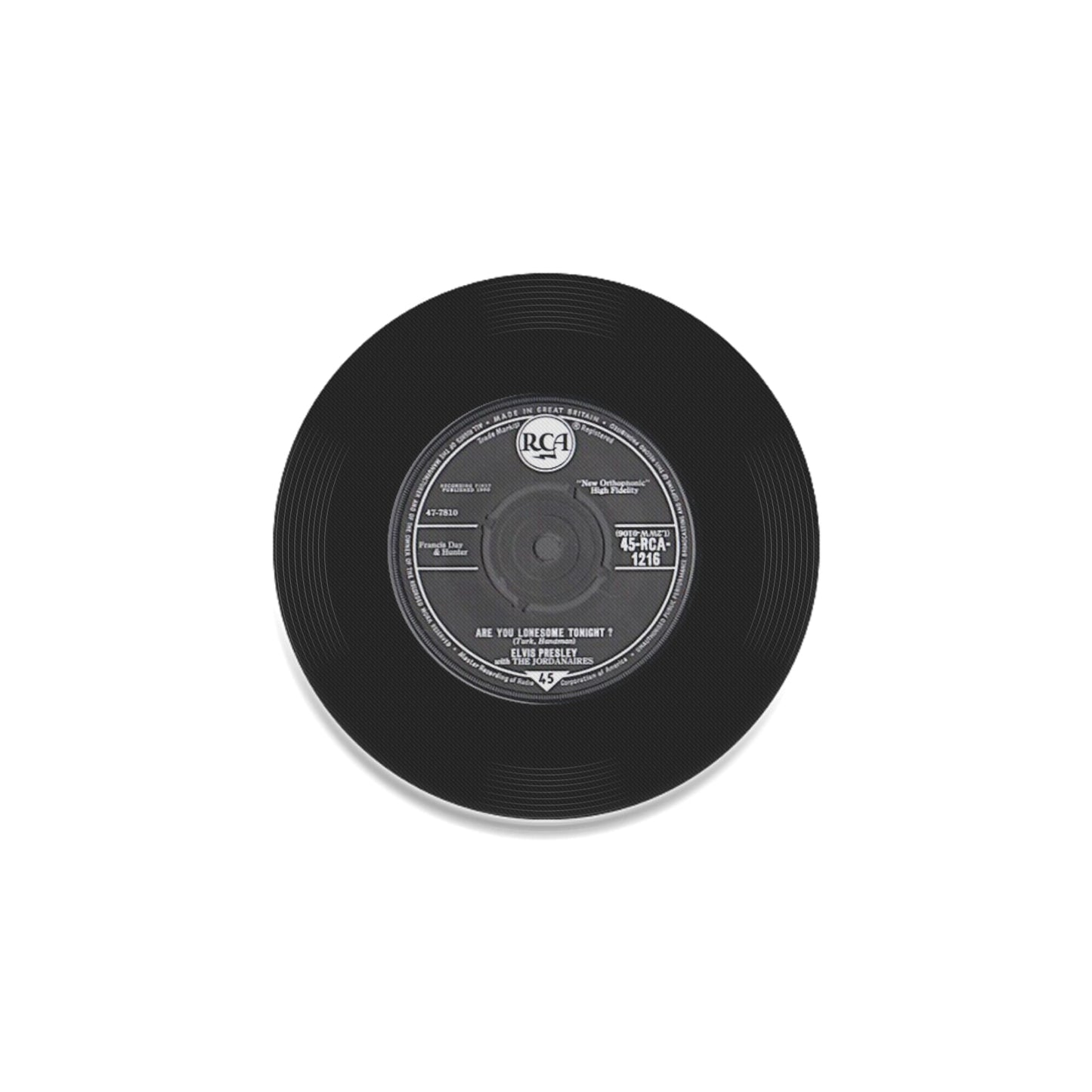 Elvis Presley, Are you lonesome tonight, Round Coaster - Posterify
