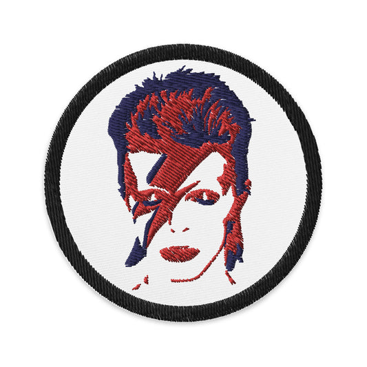 David Bowie alias Ziggy Stardust Embroidered patch