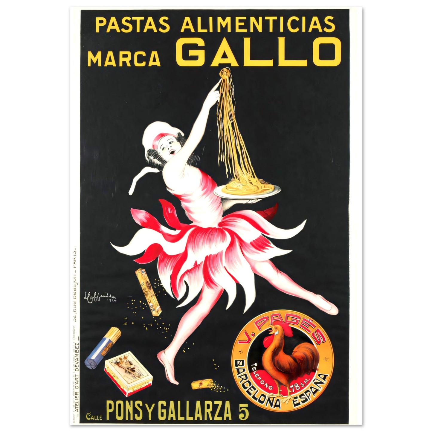 Gallo Vintage poster reprint on Premium Matte Paper - Posterify
