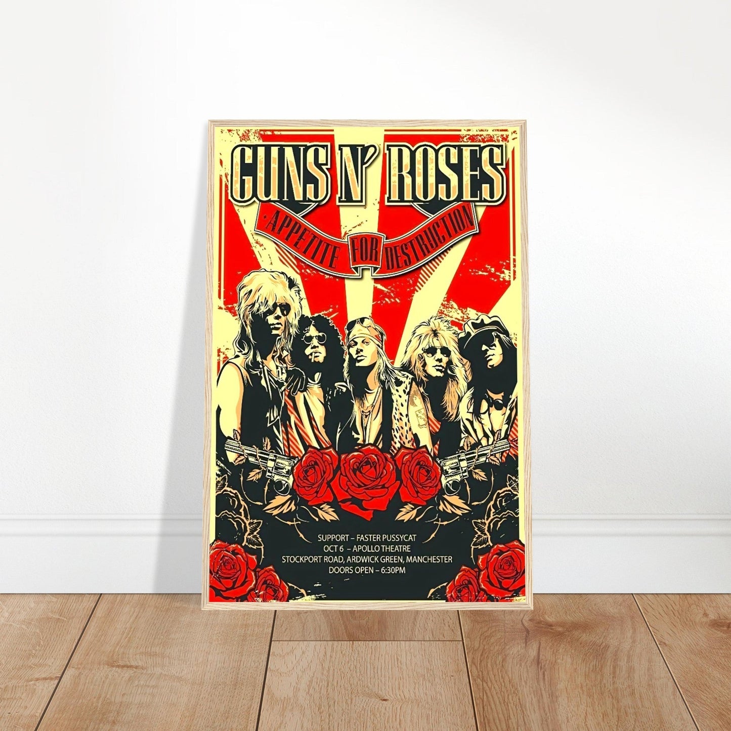 Guns n' Roses Vintage Poster Reprint on Premium Matte Paper - Posterify
