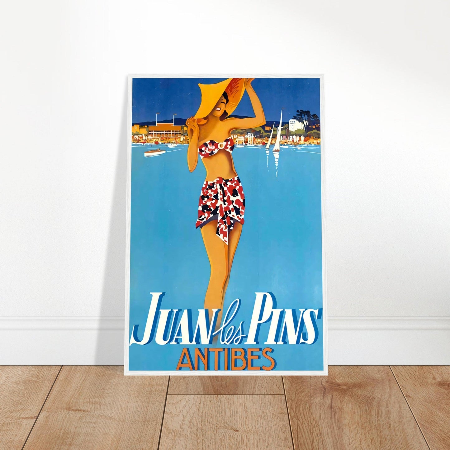 Juan les pins Vintage Poster Reprint on Premium matte Paper - Posterify
