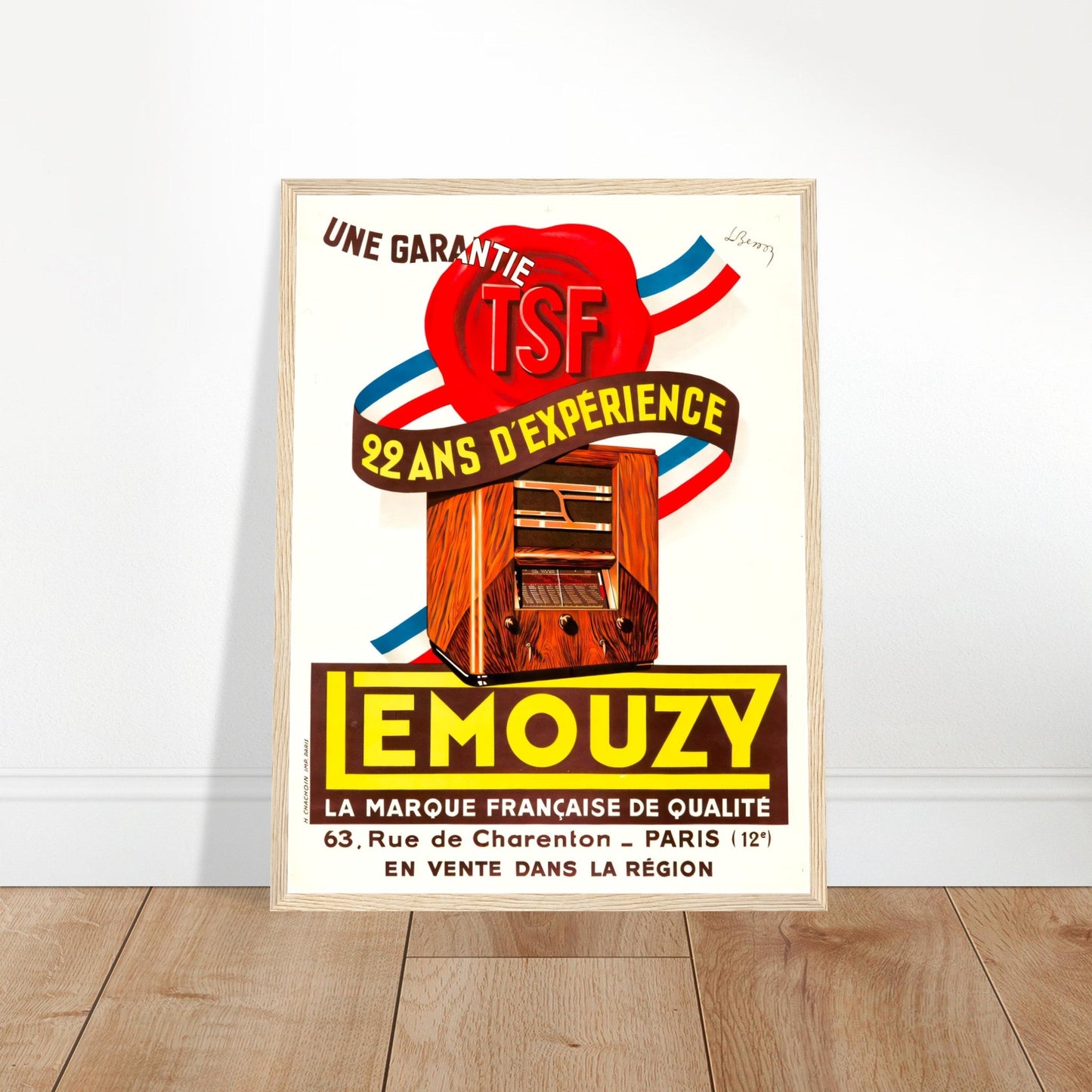 Lemouzy Vintage Poster Reprint on Premium Matte Paper - Posterify