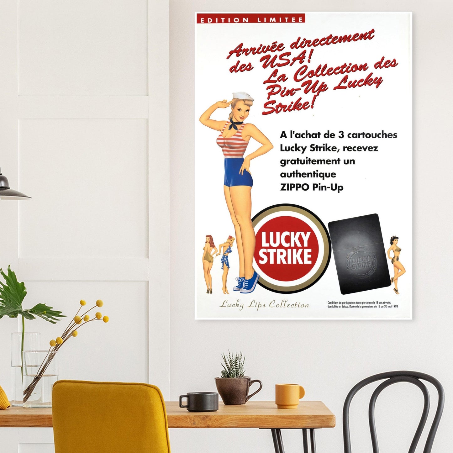 Lucky Strike Vintage Premium Matte Paper Poster - Posterify