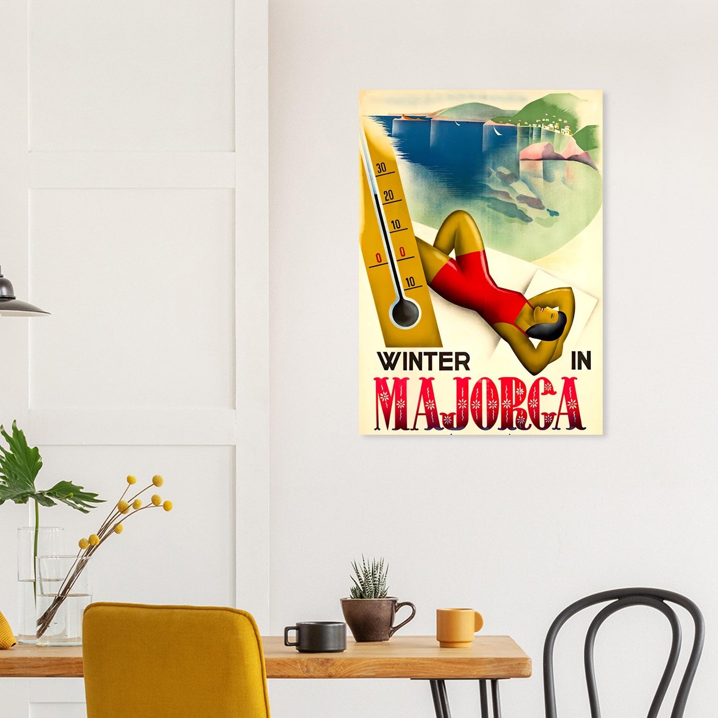 Mallorca in the Winter, Vintage Poster Reprint on Premium Matte Paper - Posterify