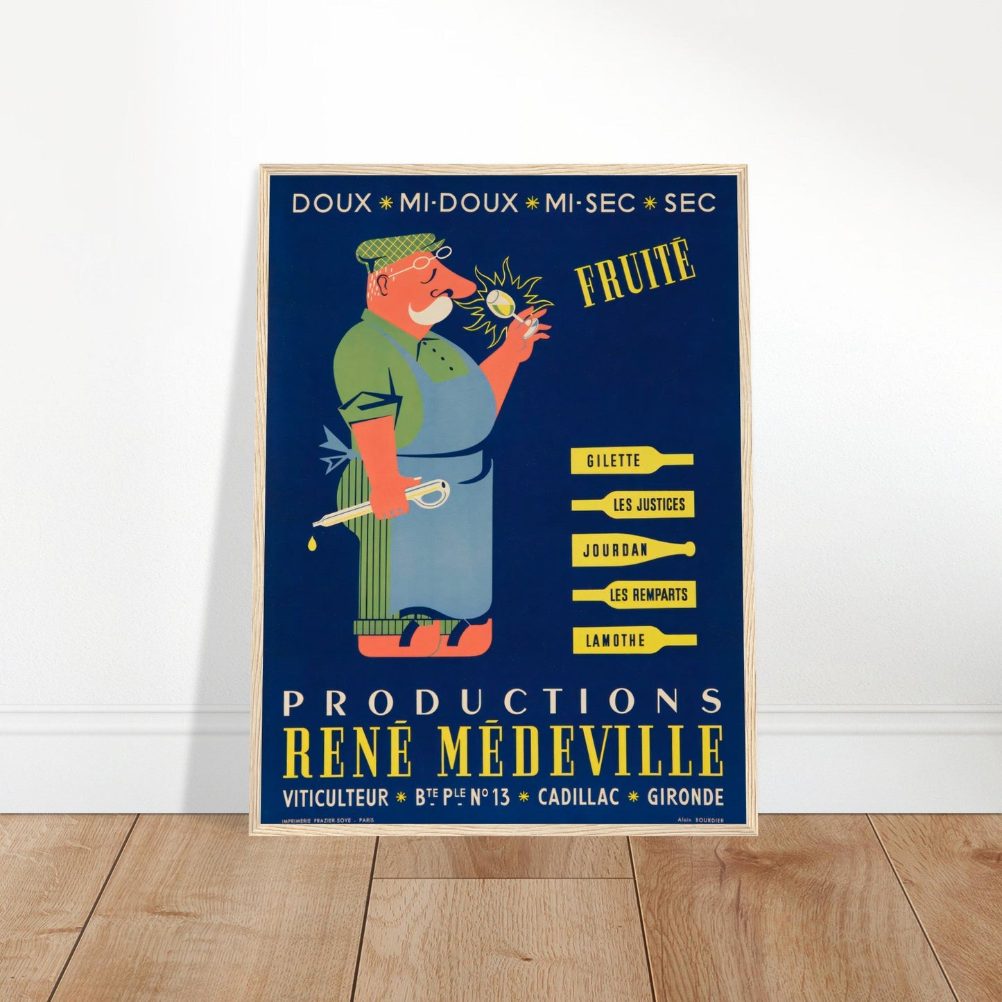 Rene Benneville Vintage Poster Reprint on Premium Matte Paper - Posterify