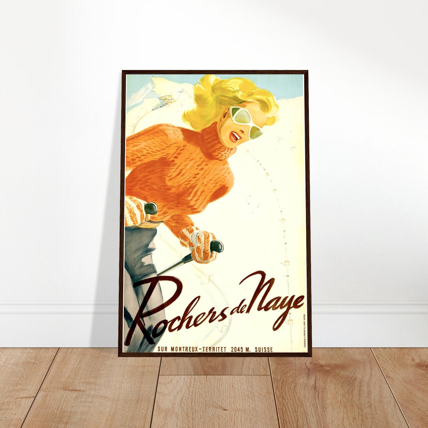 Rochers de Naye Vintage Poster reprint on premium matte paper - Posterify
