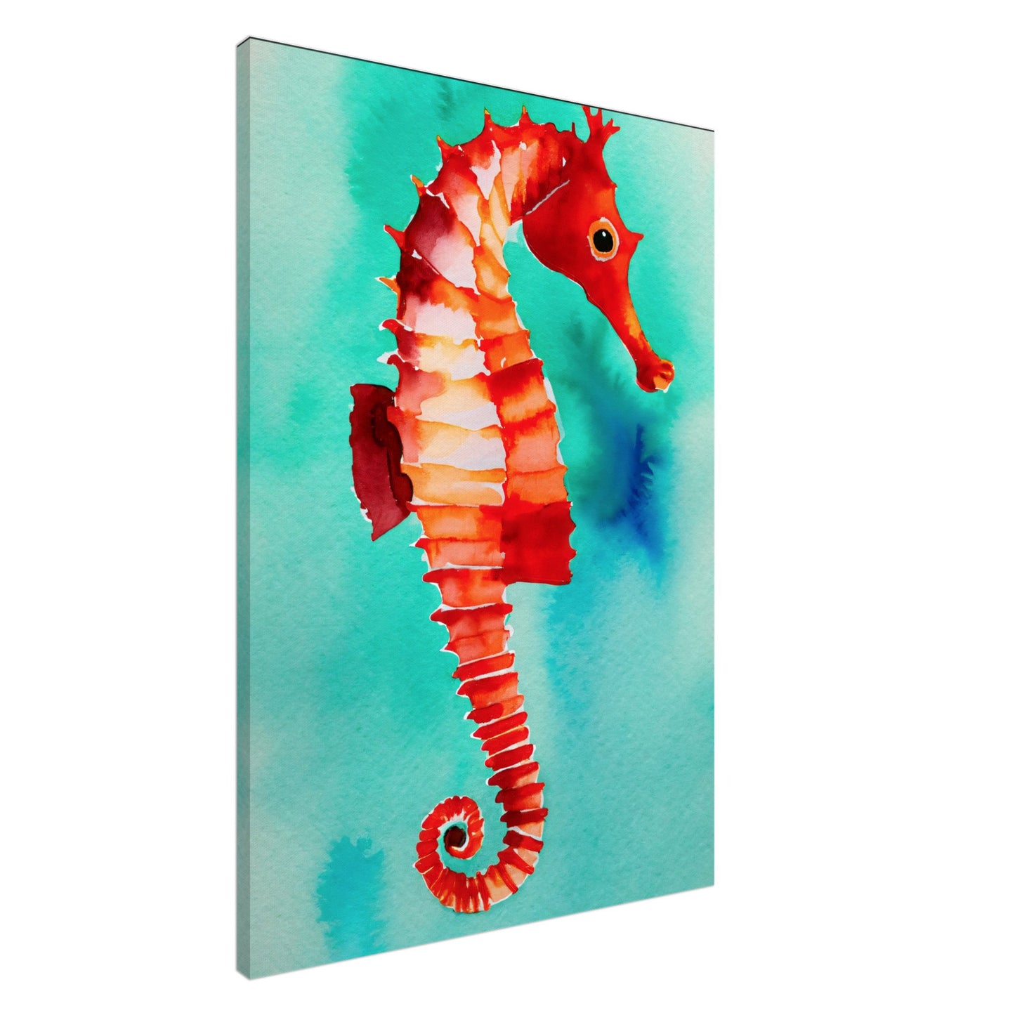 Sea Horse #2 Water Color Canvas Print by Posterify Design - Posterify