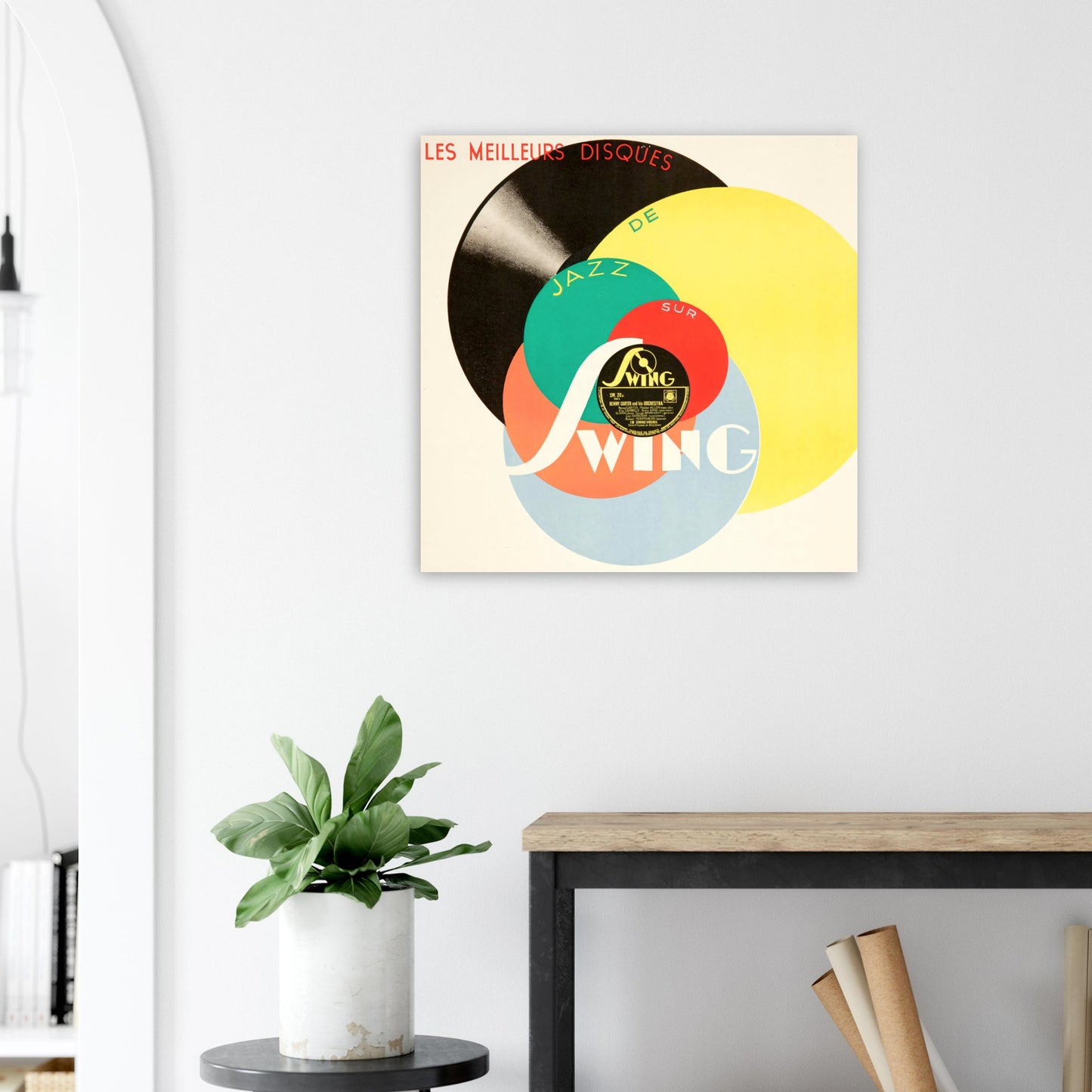 Swing Jazz Vintage poster reprint on Premium Matte Paper - Posterify