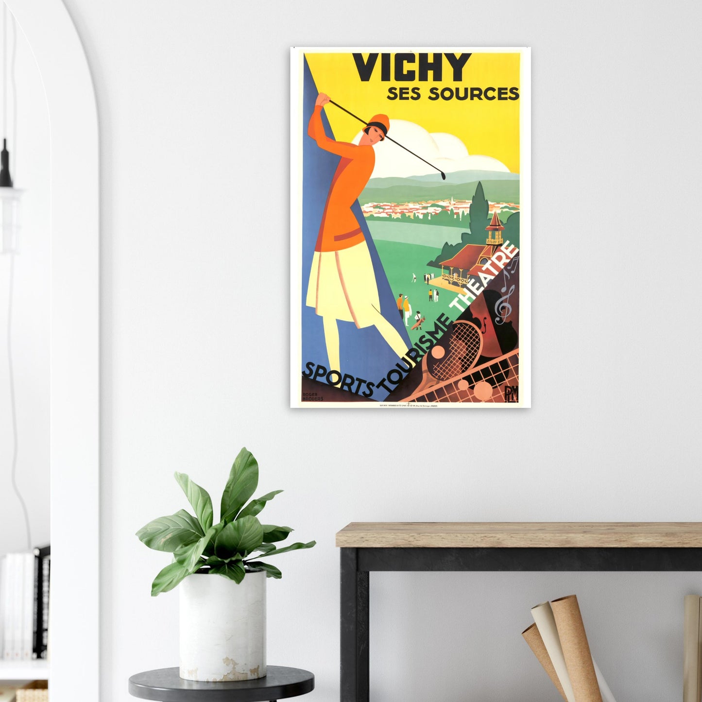 Vichy Vintage poster reprint on Premium Matte Paper - Posterify