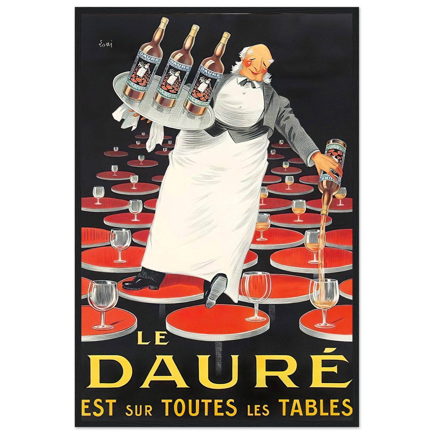 Vintage Original Reprint Poster in Wooden Frame - Posterify