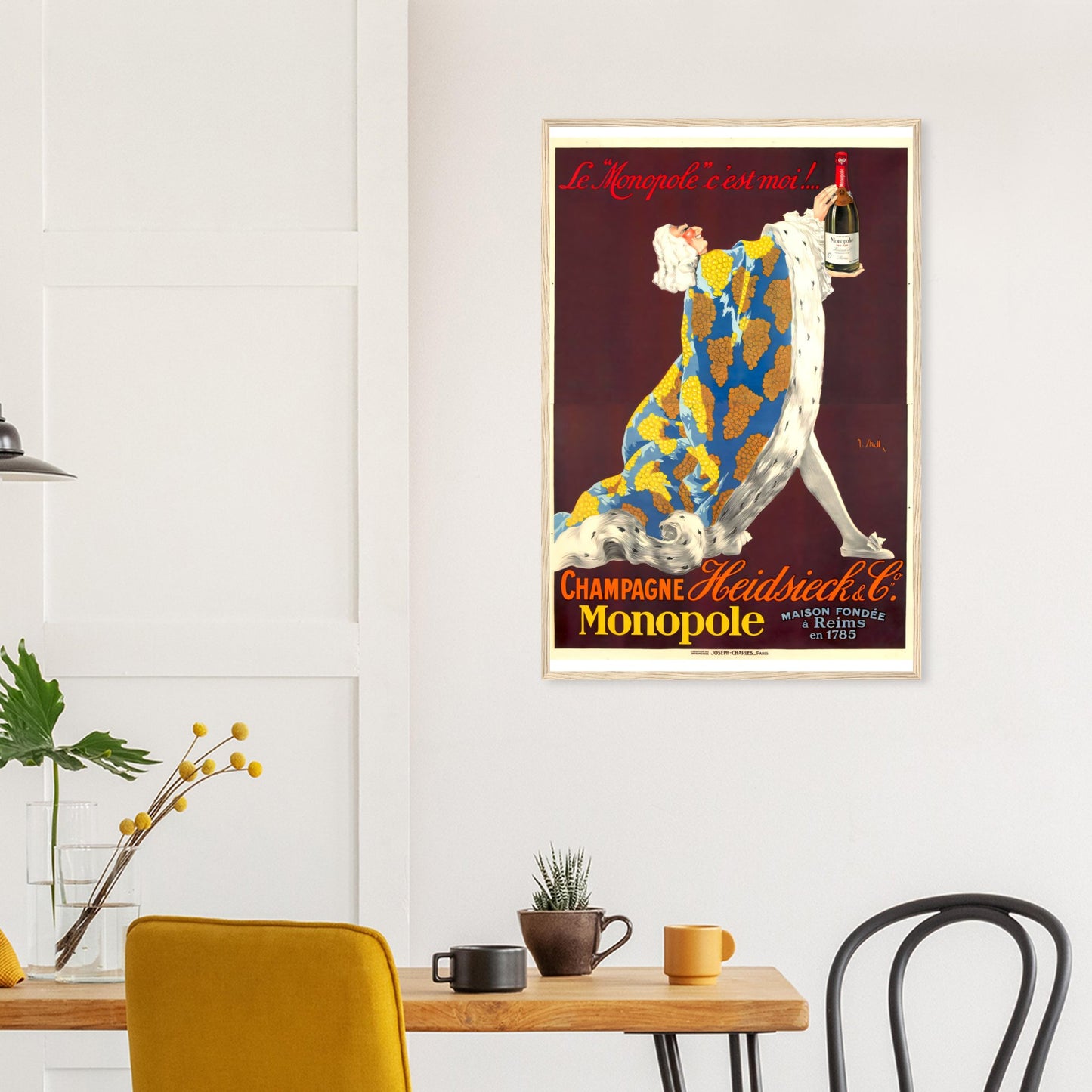 Vintage Original Reprint Poster in Wooden Frame - Posterify