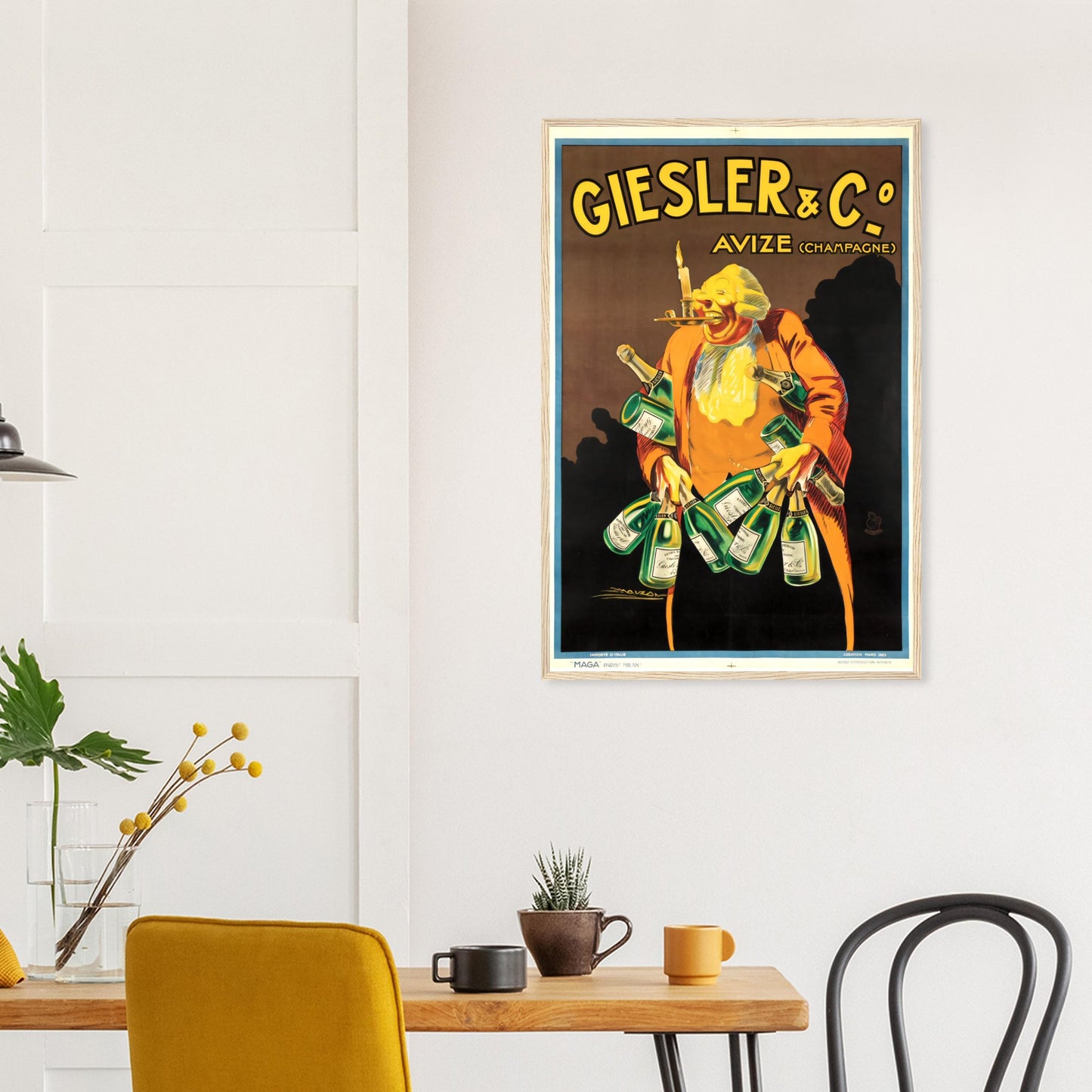 Vintage Original Reprint Poster in Wooden Frame - Posterify
