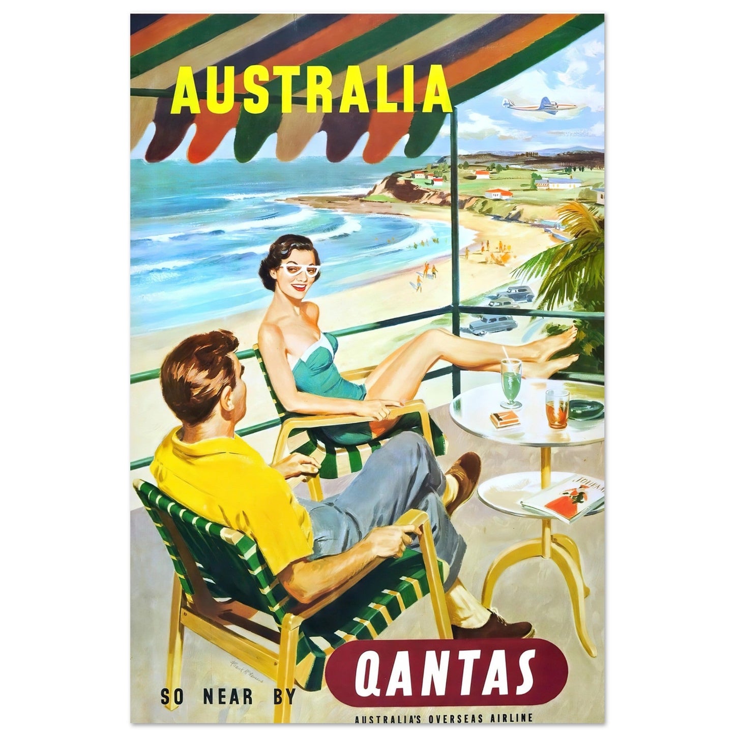 Vintage Poster Australia on Premium Matte Paper - Posterify