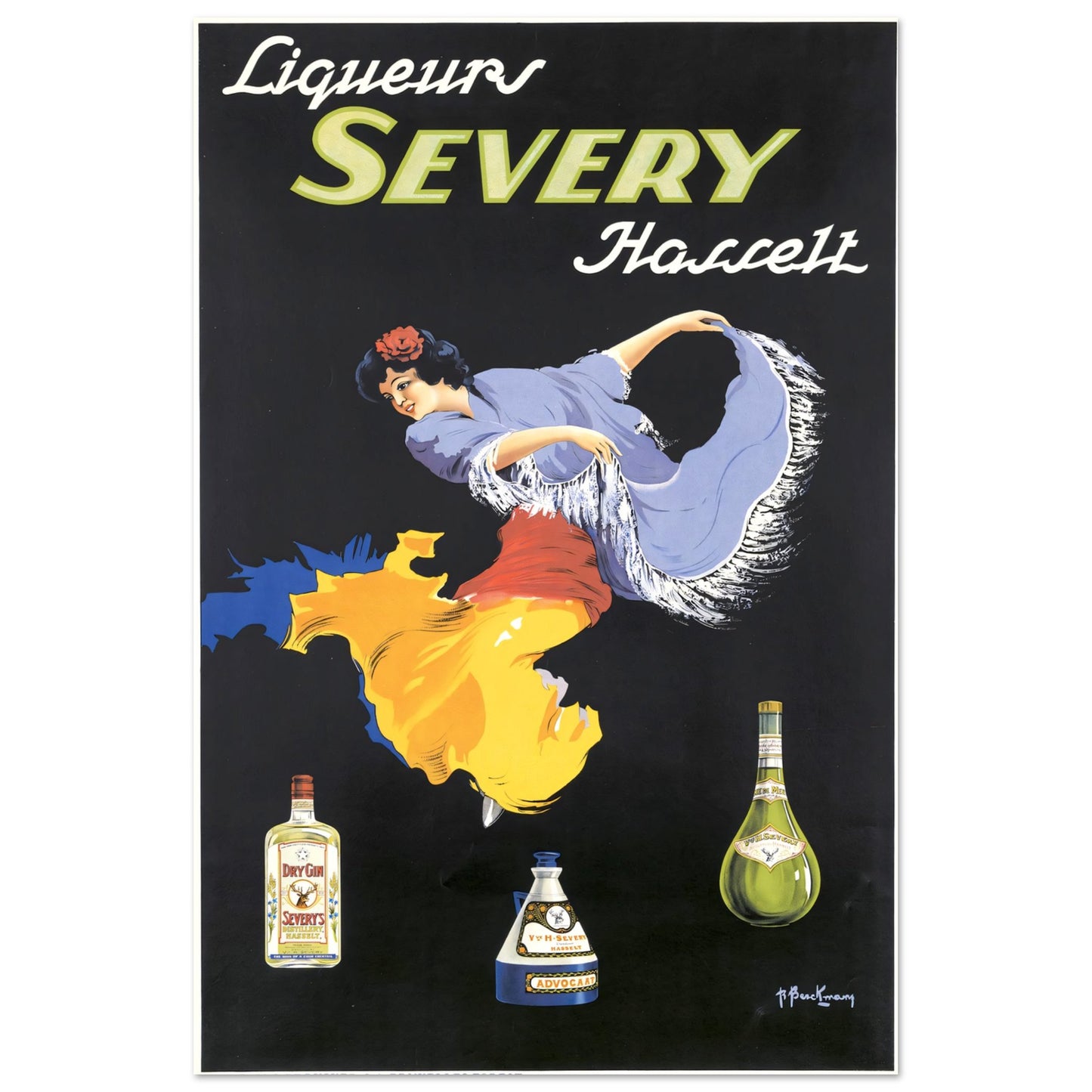 Vintage Poster Liqueirs Severy on Premium Matte Paper - Posterify