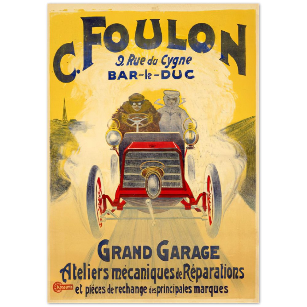 Vintage Poster on Premium Matte Paper - Posterify