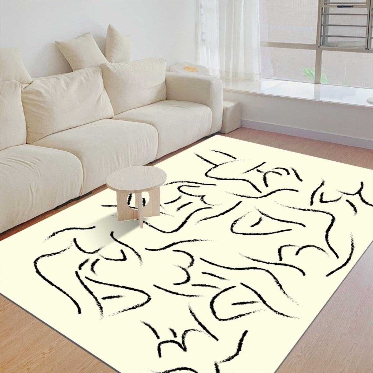 Curves Rectangular Thickened Floor Mat - Posterify