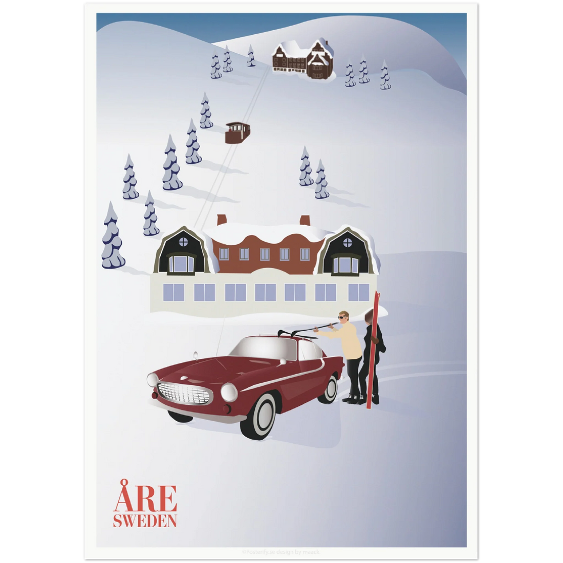 This is a custom made Poster for Åre Skii Resort in Sweden