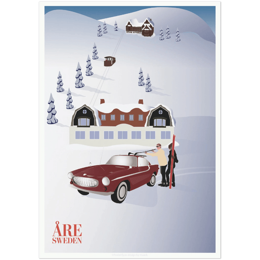 This is a custom made Poster for Åre Skii Resort in Sweden - Posterify