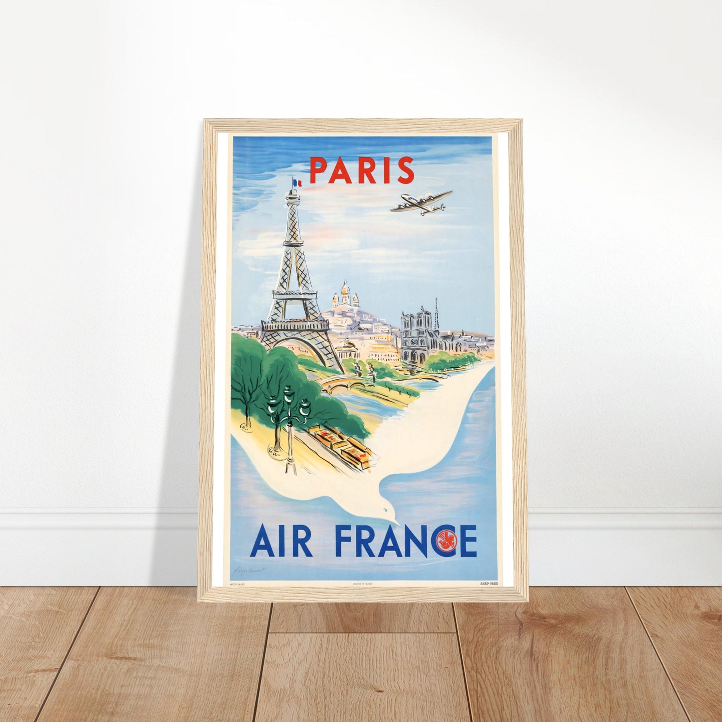 Air France Vintage Poster Reprint on Premium Matte Paper - Posterify
